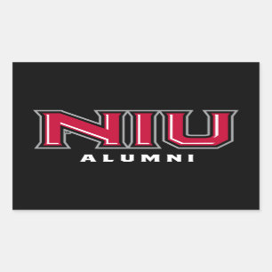 NIU Alumni Rechteckiger Aufkleber