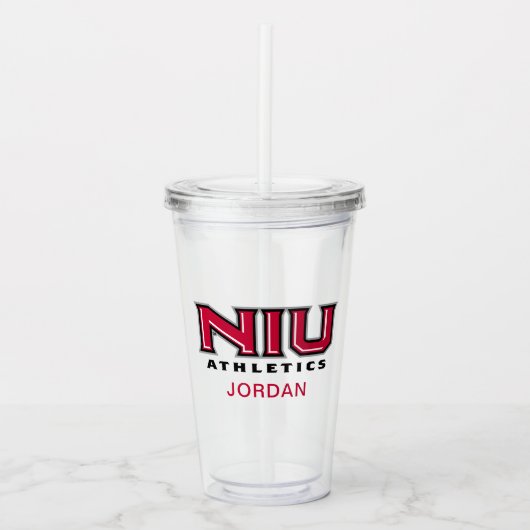 NIU Athletik Acryltrinkbecher (Vorderseite)