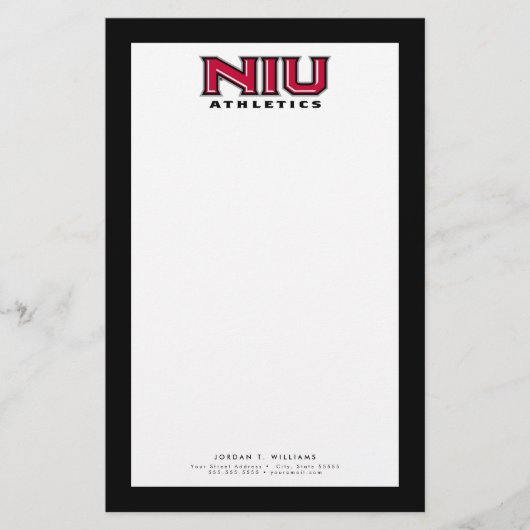 NIU Athletik Briefpapier (Vorderseite)