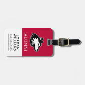 NIU Huskies Alumni Gepäckanhänger (Vorderseite horizontal)