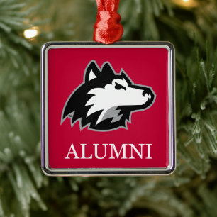 NIU Huskies Alumni Ornament Aus Metall