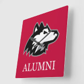 NIU Huskies Alumni Quadratische Wanduhr (Winkel)