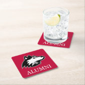 NIU Huskies Alumni Rechteckiger Pappuntersetzer (Vor Ort)