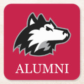 NIU Huskies Alumni Rechteckiger Pappuntersetzer (Vorderseite)