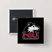 NIU Huskies Button (Vorne & Hinten)