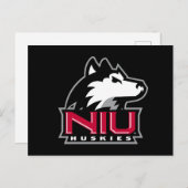 NIU Huskies Einladungspostkarte (Vorne/Hinten)