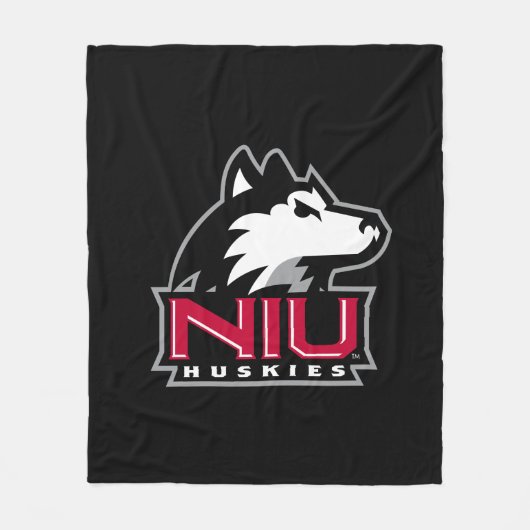 NIU-Huskies Fleecedecke (Vorderseite)