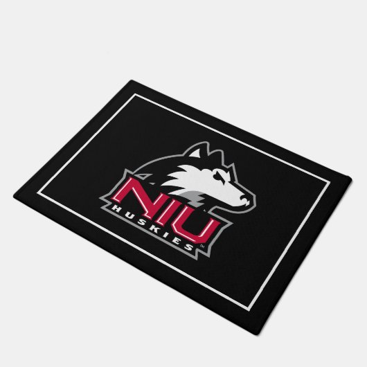 NIU-Huskies Fußmatte (Schrägansicht)