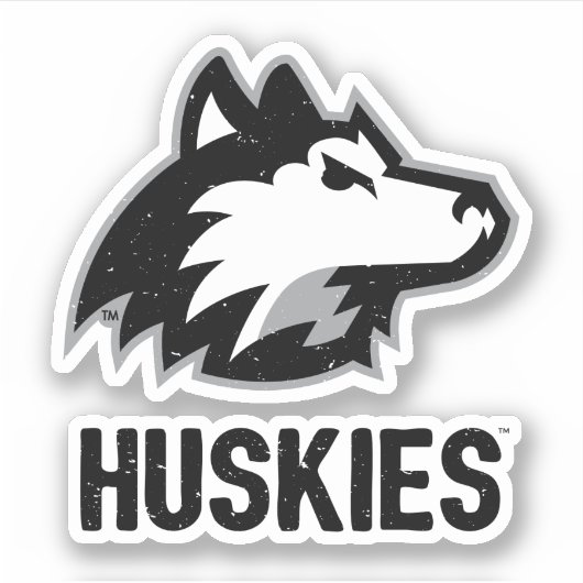 NIU-Huskies gestört Aufkleber (Vorderseite)