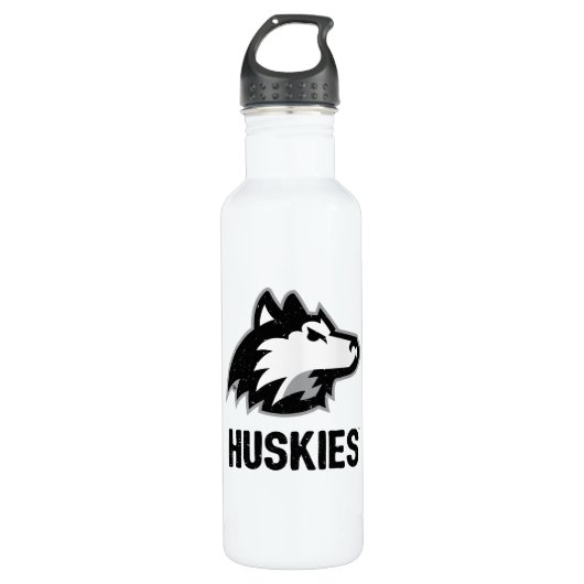 NIU-Huskies gestört Edelstahlflasche (Vorderseite)