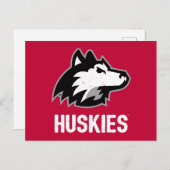 NIU-Huskies gestört Einladungspostkarte (Vorne/Hinten)