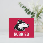 NIU-Huskies gestört Einladungspostkarte (Stehend Vorderseite)