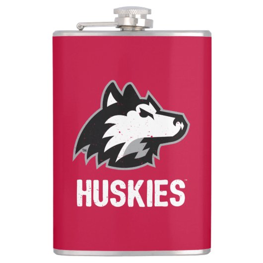 NIU-Huskies gestört Flachmann (Vorderseite)