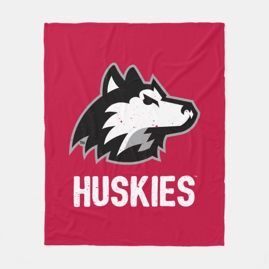 NIU-Huskies gestört Fleecedecke (Vorderseite)