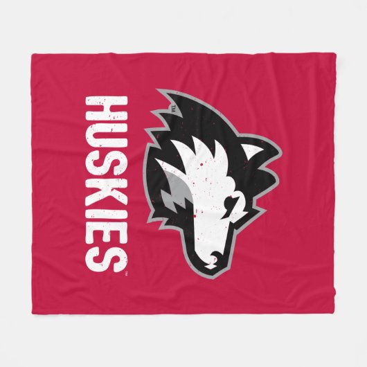 NIU-Huskies gestört Fleecedecke (Vorderseite (Horizontal))