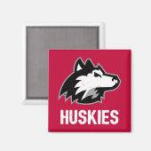 NIU-Huskies gestört Magnet (Vorderseite/Rückseite)