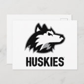 NIU-Huskies gestört Postkarte (Vorne/Hinten)