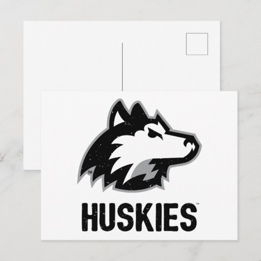 NIU-Huskies gestört Postkarte (Vorne/Hinten)