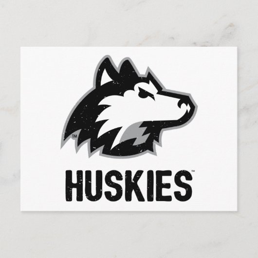 NIU-Huskies gestört Postkarte (Vorderseite)
