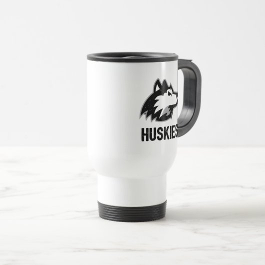 NIU-Huskies gestört Reisebecher (VorderseiteRechts)