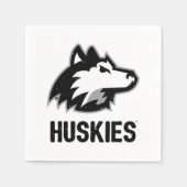 NIU-Huskies gestört Serviette (Vorderseite)