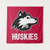 NIU-Huskies gestört Wandteppich (Vorderseite)