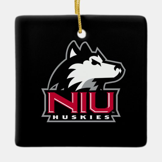 NIU-Huskies Keramikornament (Vorderseite)