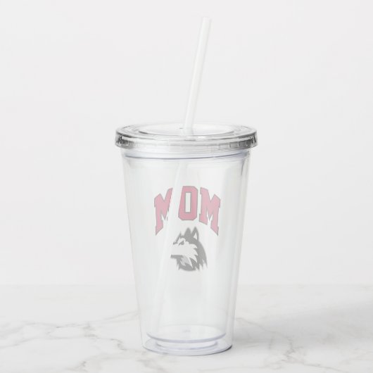 NIU Huskies Mama Acryltrinkbecher (Rückseite)