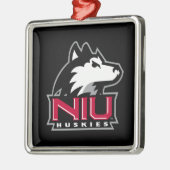 NIU Huskies Ornament Aus Metall (Links)
