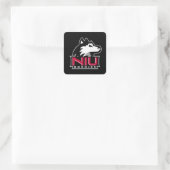 NIU Huskies Quadratischer Aufkleber (Tasche)