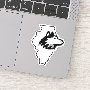 NIU Huskies Staat Liebe Aufkleber