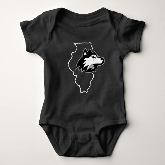 NIU Huskies Staat Liebe Baby Strampler (Vorderseite)