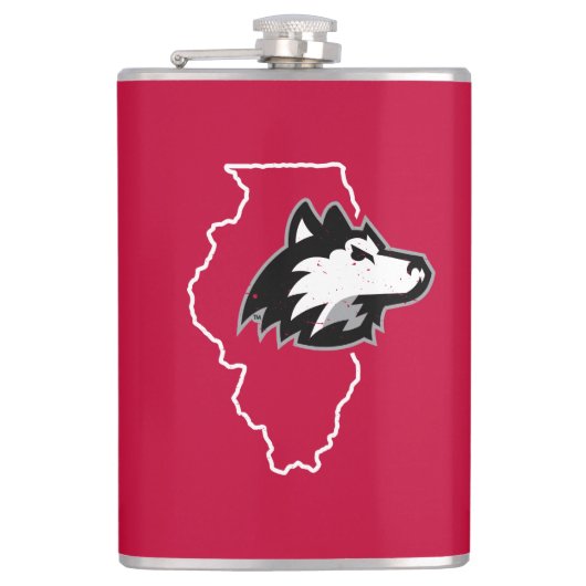 NIU Huskies Staat Liebe Flachmann (Vorderseite)