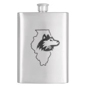 NIU Huskies Staat Liebe Flachmann (Vorderseite)