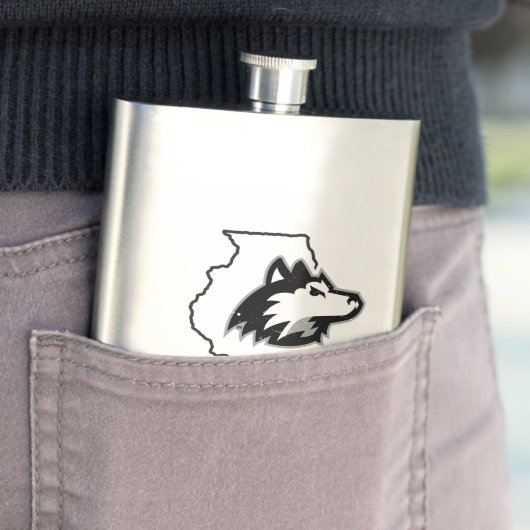 NIU Huskies Staat Liebe Flachmann (Beispiel)