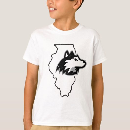 NIU Huskies Staat Liebe T-Shirt (Vorderseite)
