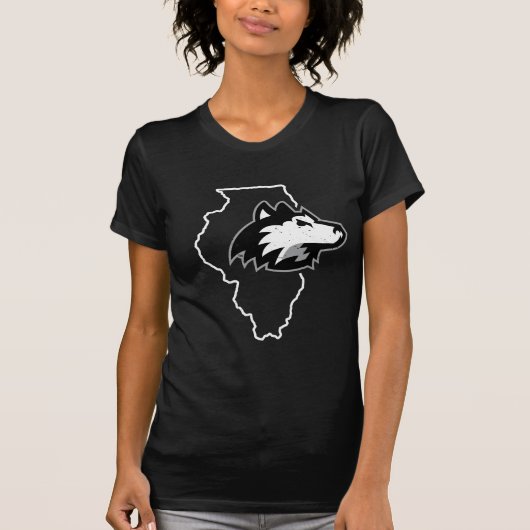 NIU Huskies Staat Liebe T-Shirt (Vorderseite)