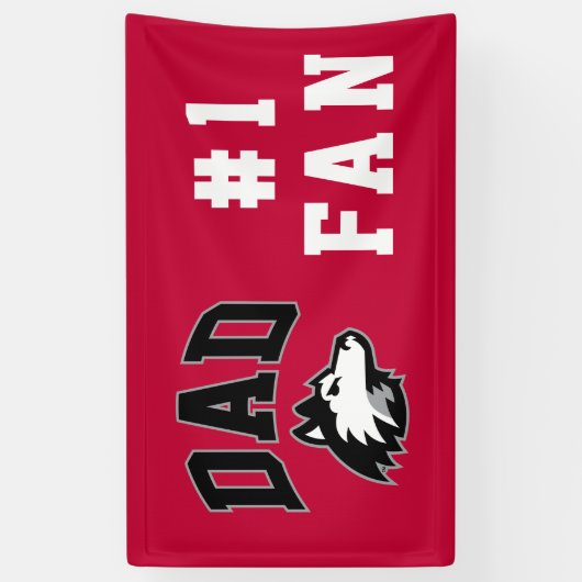 NIU Huskies Vater Banner (Vertikal)