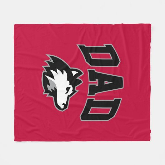 NIU Huskies Vater Fleecedecke (Vorderseite (Horizontal))
