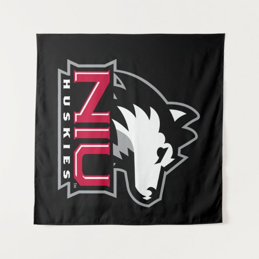 NIU-Huskies Wandteppich (Vorderseite (Horizontal))