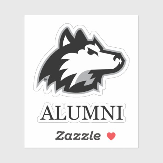 NIU Huskieses Alumni Aufkleber (Blatt)