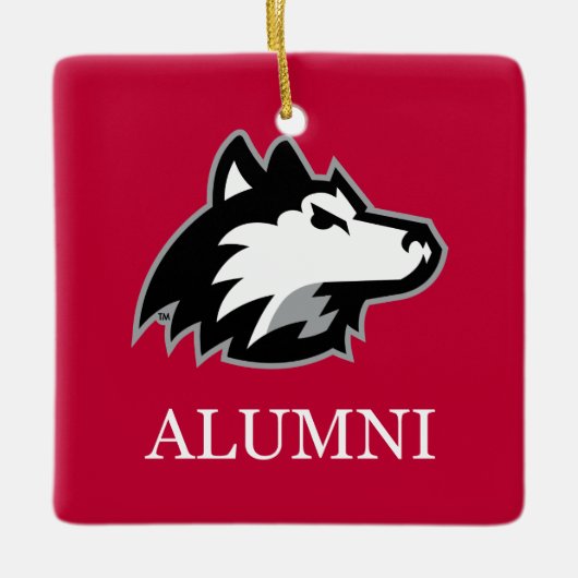 NIU Huskieses Alumni Keramikornament (Vorderseite)