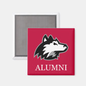 NIU Huskieses Alumni Magnet (Vorderseite/Rückseite)