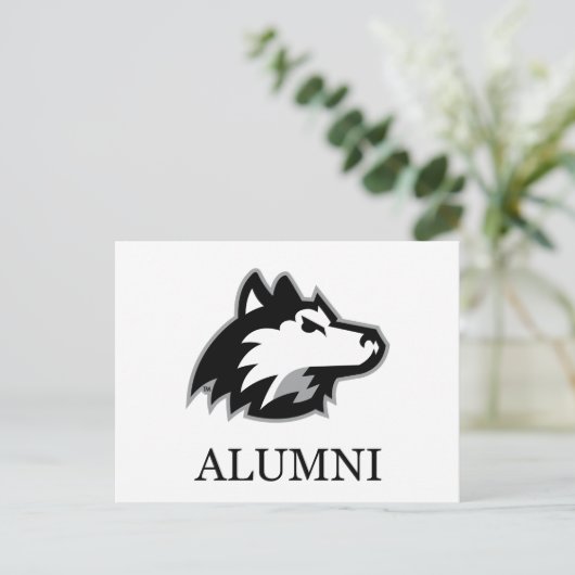 NIU Huskieses Alumni Postkarte (Stehend Vorderseite)