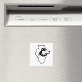 NIU HUSKIESES STAAT LIEBE MAGNET (In Situ (Geschirrspüler))