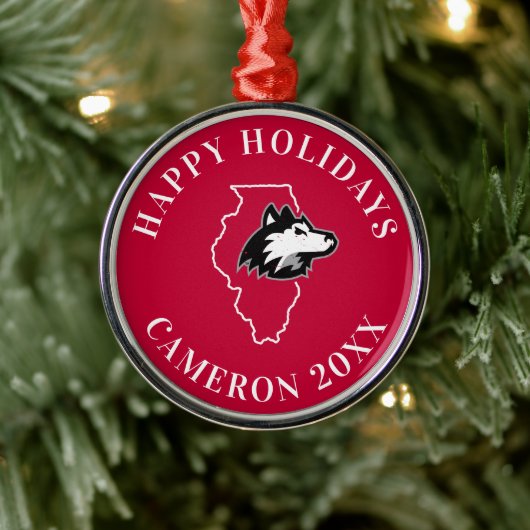 NIU HUSKIESES STAAT LIEBE ORNAMENT AUS METALL (Baum)