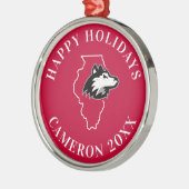 NIU HUSKIESES STAAT LIEBE ORNAMENT AUS METALL (Links)