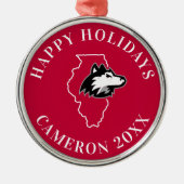 NIU HUSKIESES STAAT LIEBE ORNAMENT AUS METALL (Vorne)