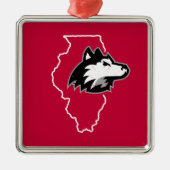 NIU HUSKIESES STAAT LIEBE ORNAMENT AUS METALL (Vorne)