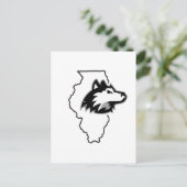 NIU HUSKIESES STAAT LIEBE POSTKARTE (Stehend Vorderseite)